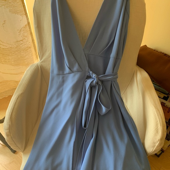 SOLD-DVF Violet Halter Dress- - Picture 4 of 8